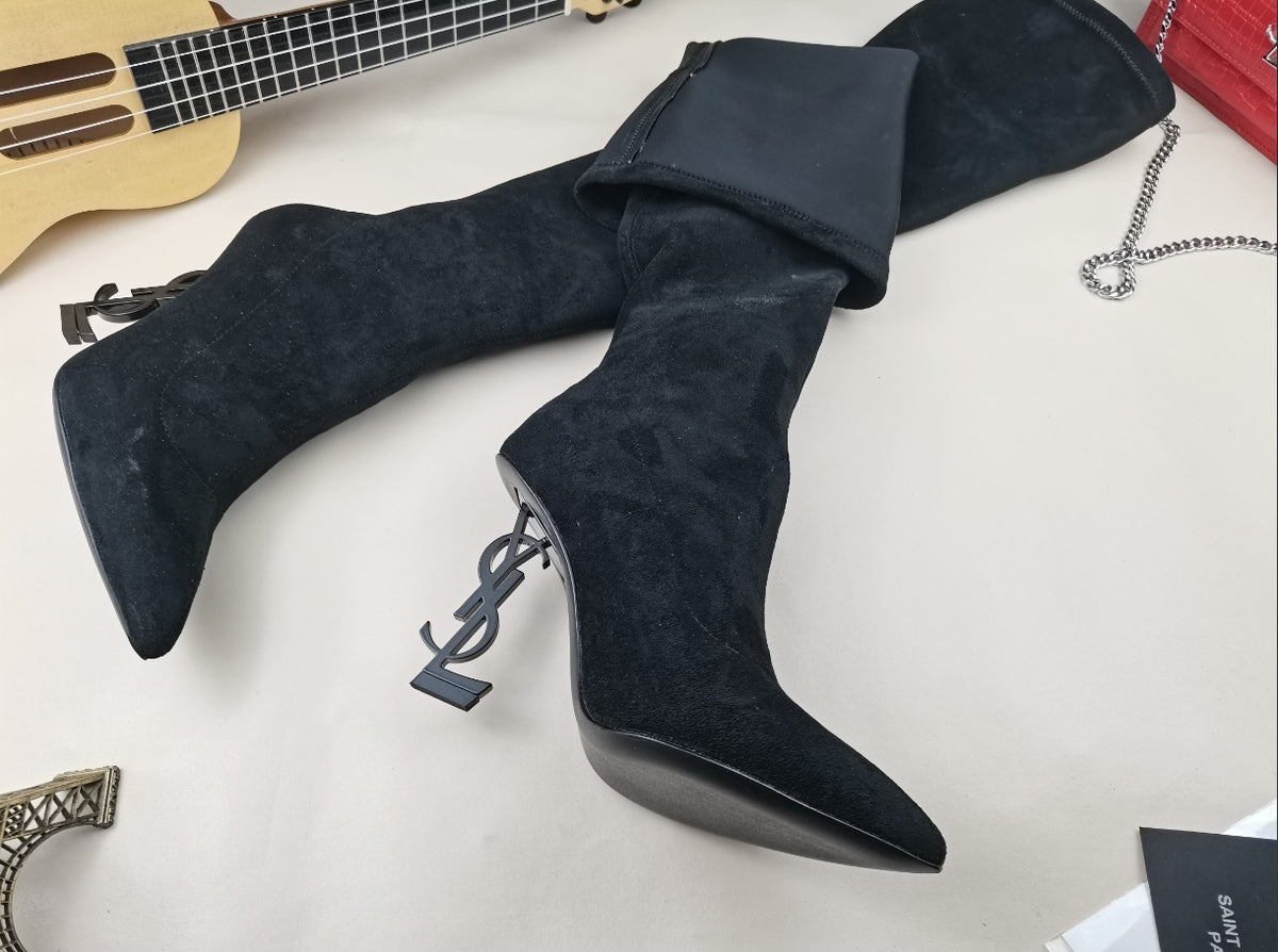 Saint Laurent Opyum Over-the-Knee Boots