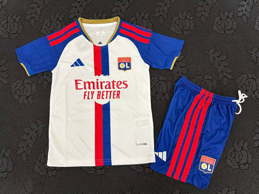Lyon Home Jersey 26/27 - Kit Infantil