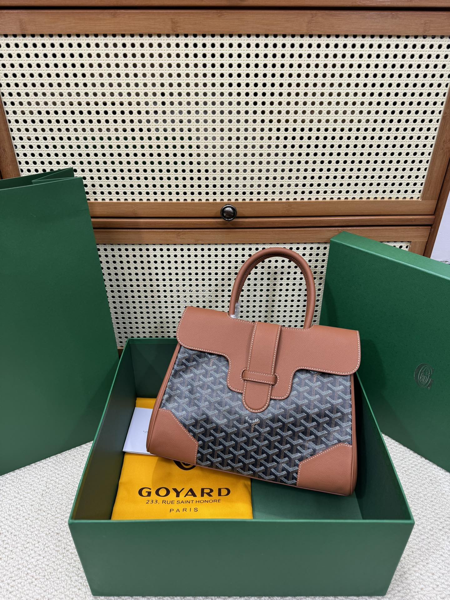 Goyard Saïgon Structuré – Castanho & Preto