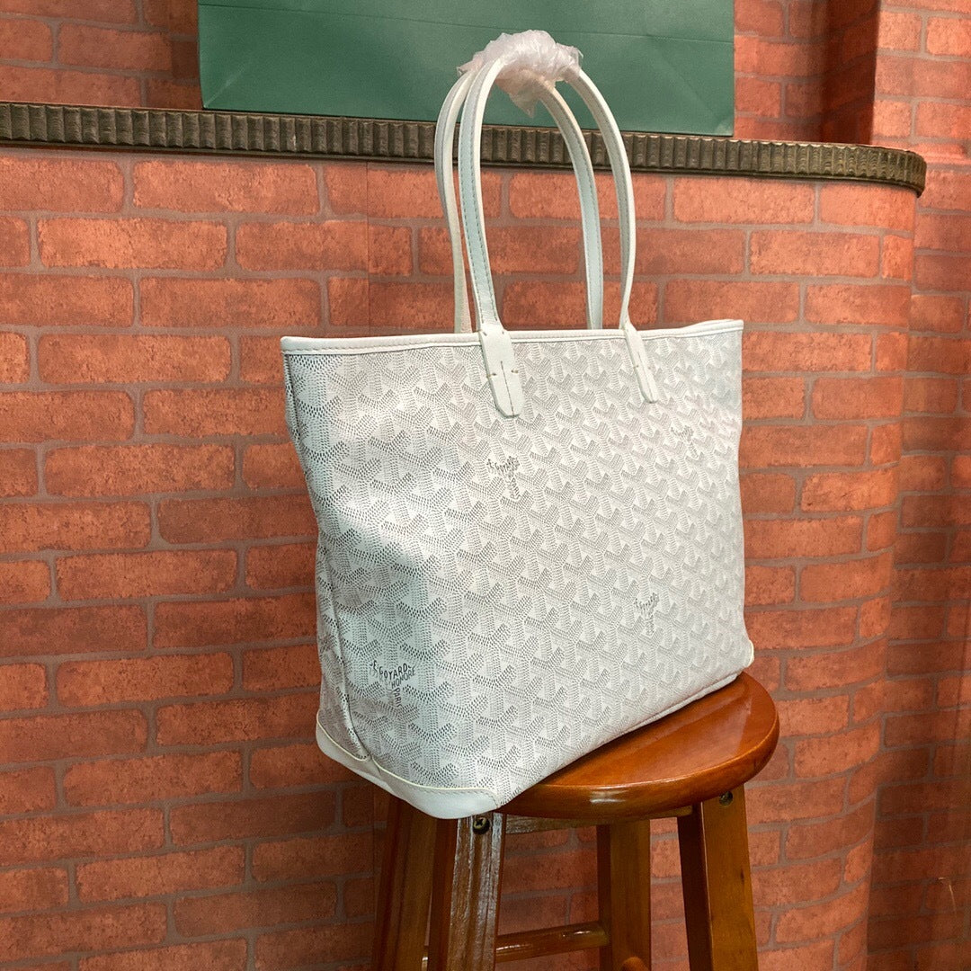 Goyard Artois MM – Branco / Cinza-Claro