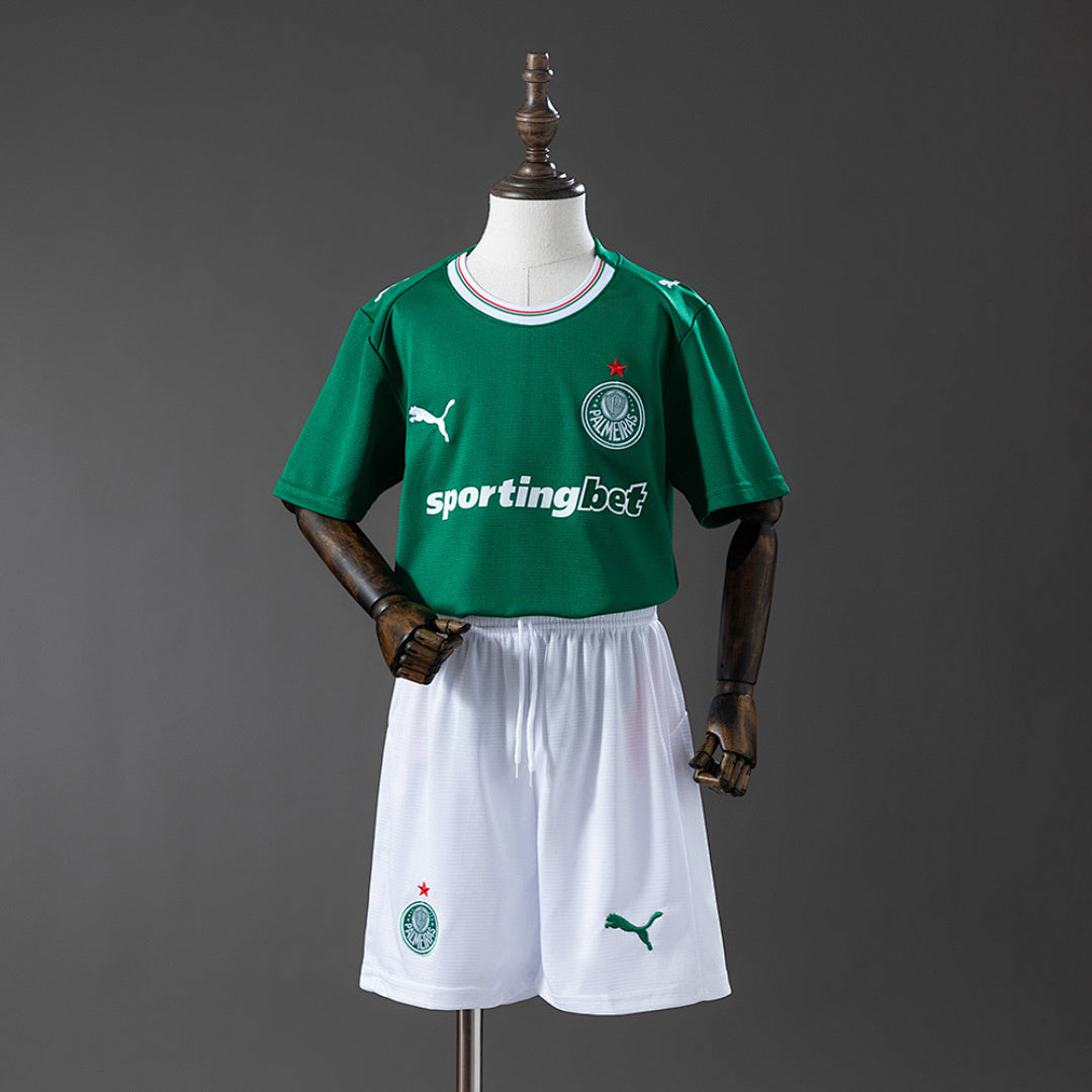 Palmeiras 26∕27 Home Jersey - Kit Infantil