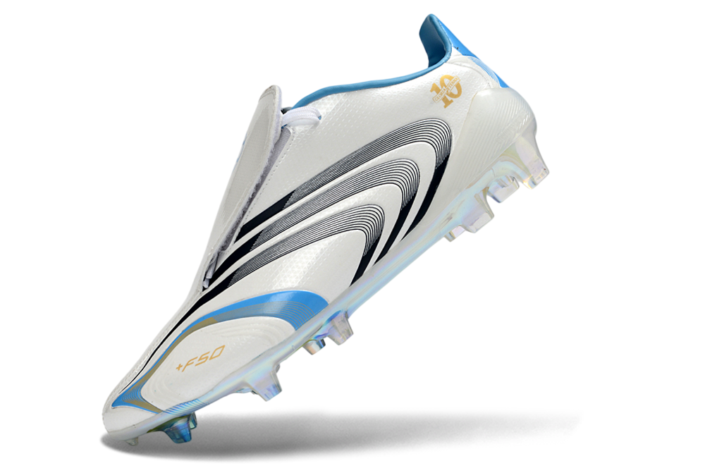 ADIDAS F50+ MESSI-STYLE FG – WHITE / BLACK / BLUE