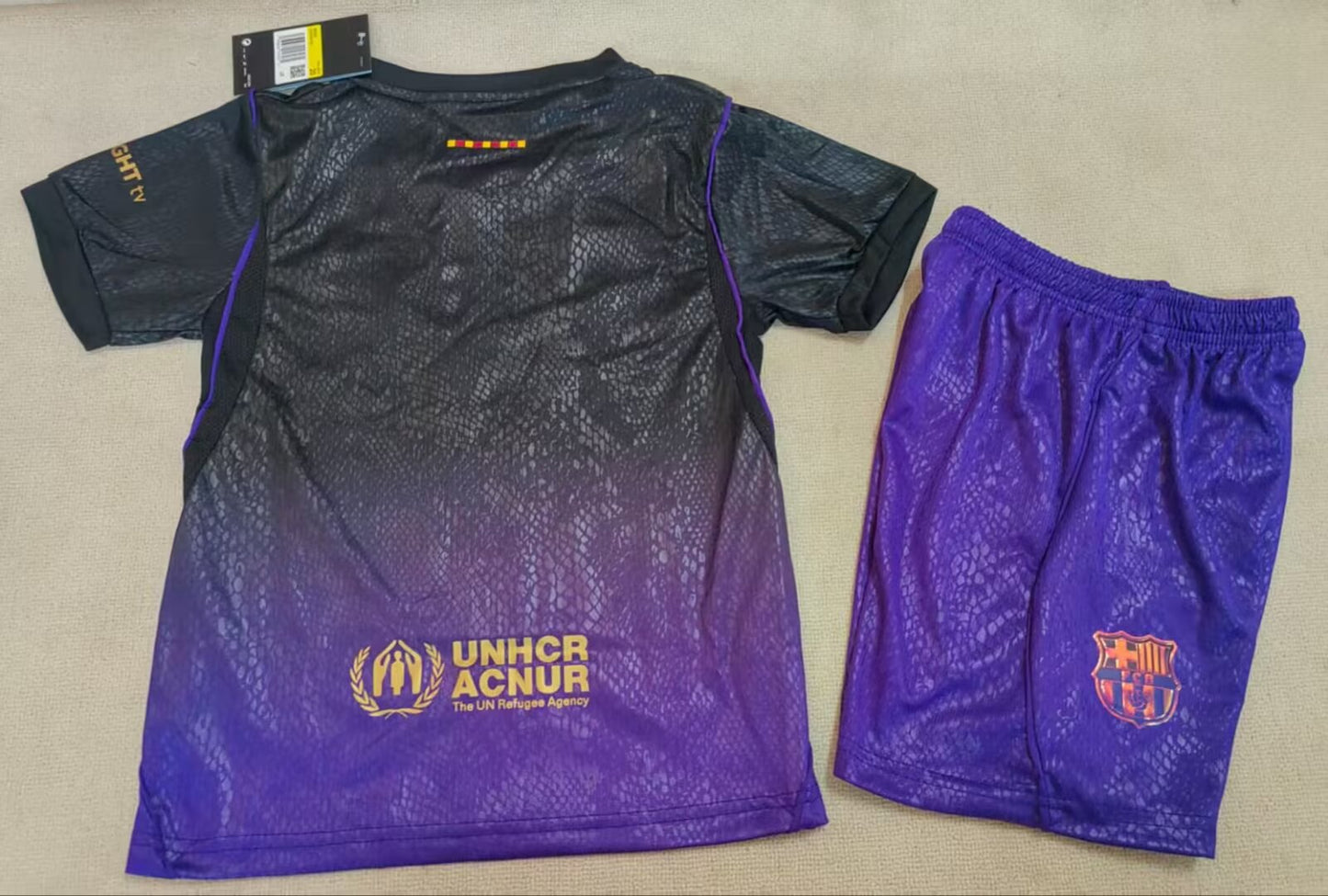 FC Barcelona 2025/26 – Kit Infantil 3.º Away Jersey – Kobe Bryant