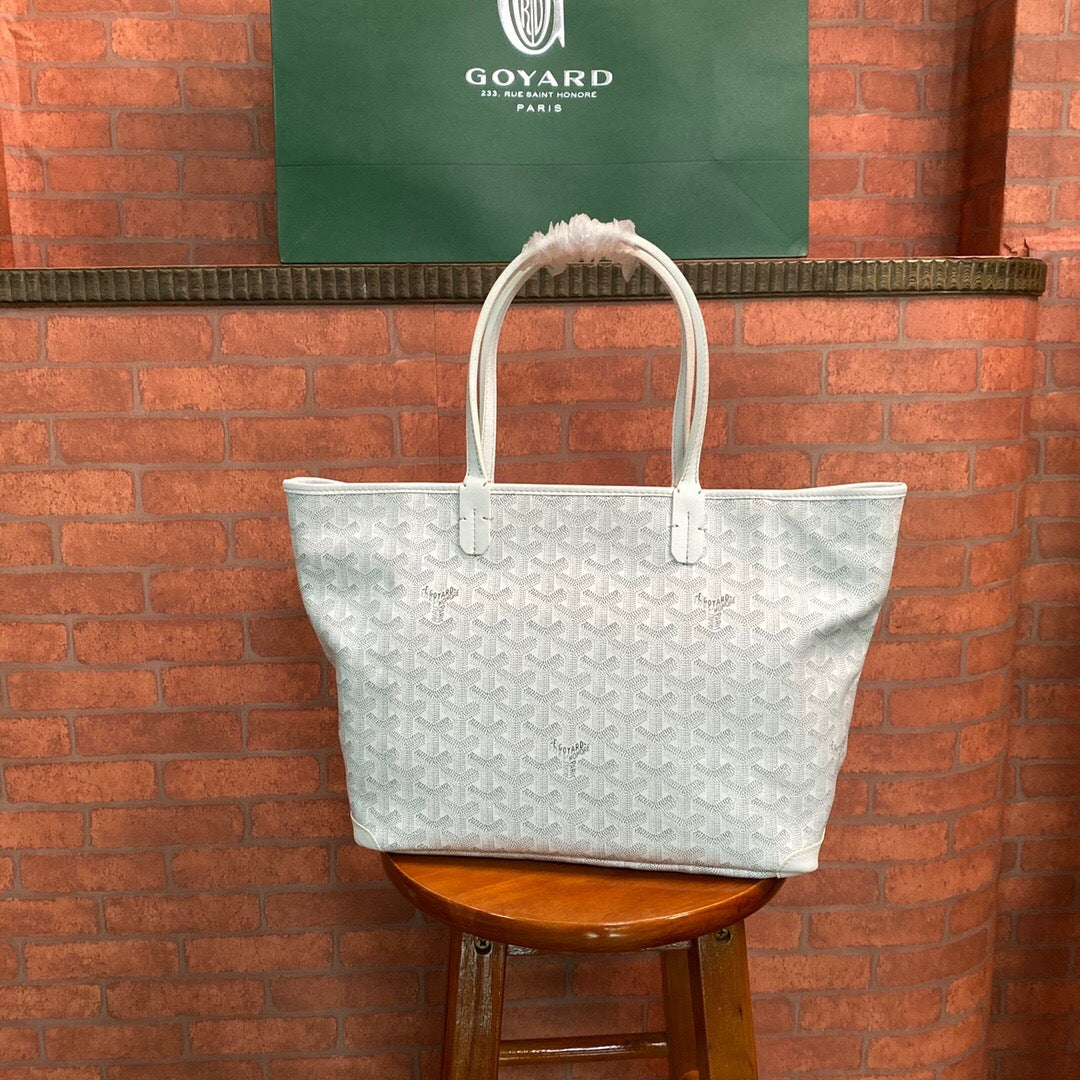 Goyard Artois MM – Branco / Cinza-Claro