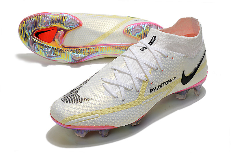 NIKE PHANTOM GT ELITE DF FG – WHITE / BLACK / PINK BLAST