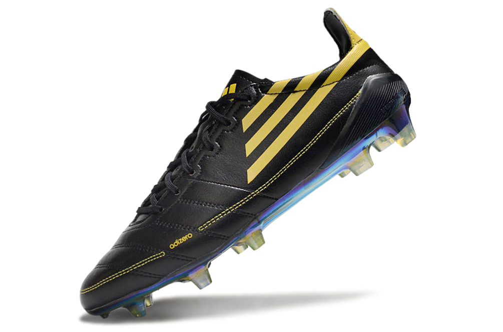 adidas F50 Adizero Leather FG — preto/amarelo Electricity