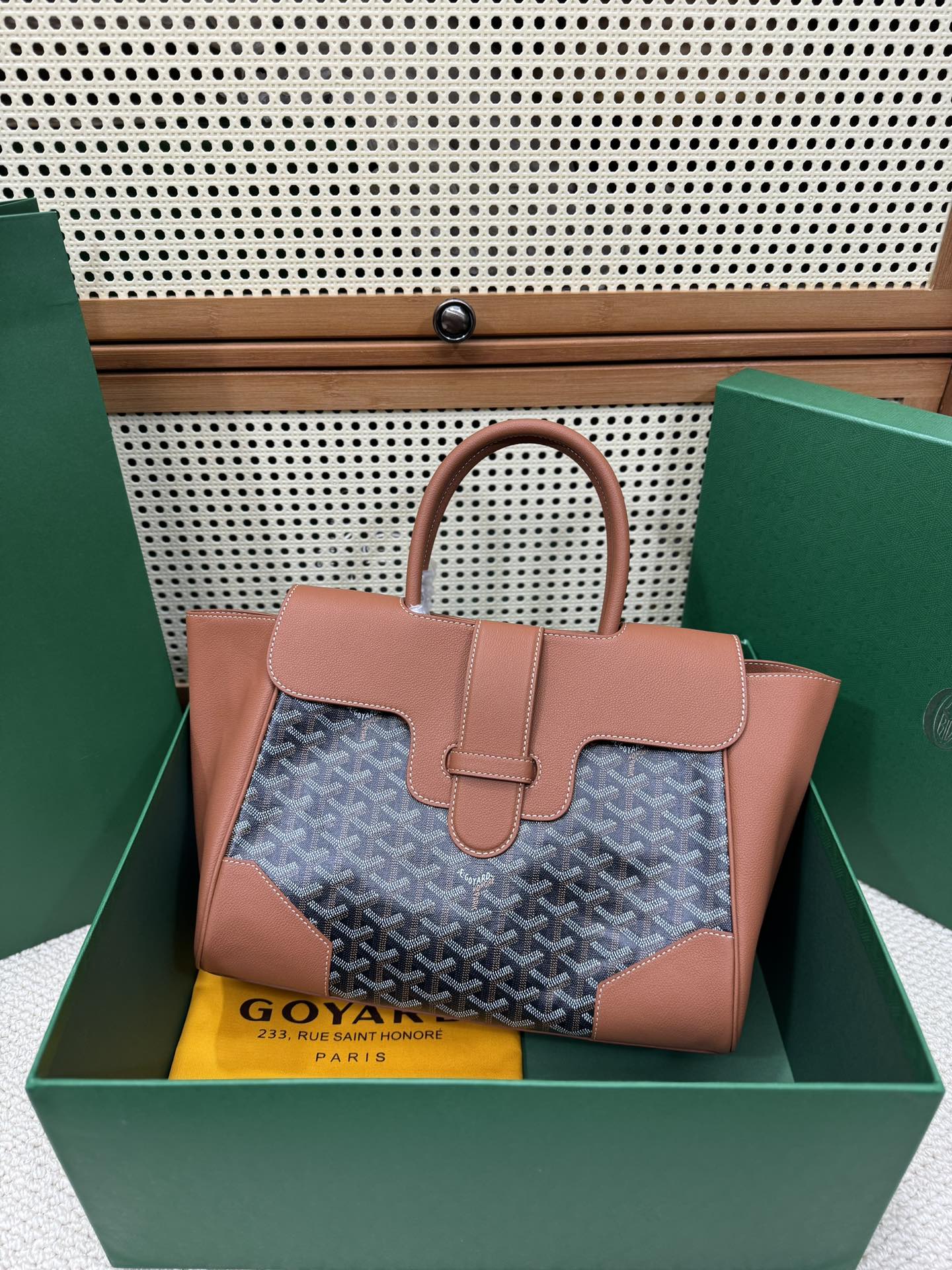 Goyard Saïgon Structuré – Castanho & Preto