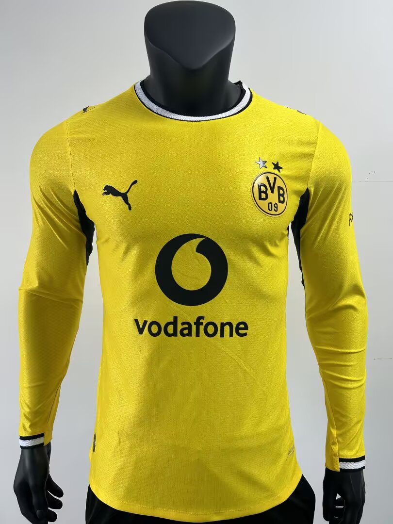 Dortmund Home Jersey Manga Comprida 26/27 Versão Jogador