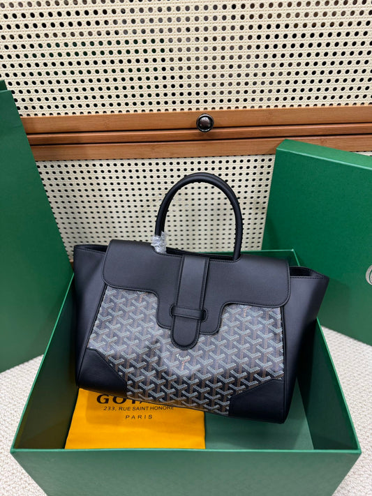 Goyard Saïgon Structuré – Preto & Cinzento