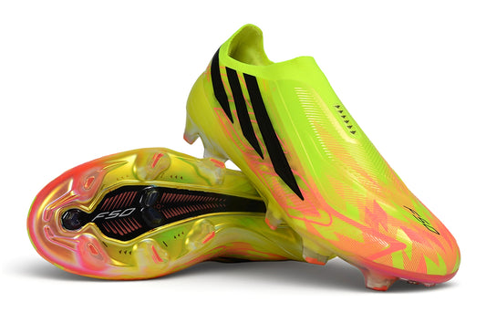 Adidas F50+ Laceless FG – Lucid Lemon/Core Black/Solar Red