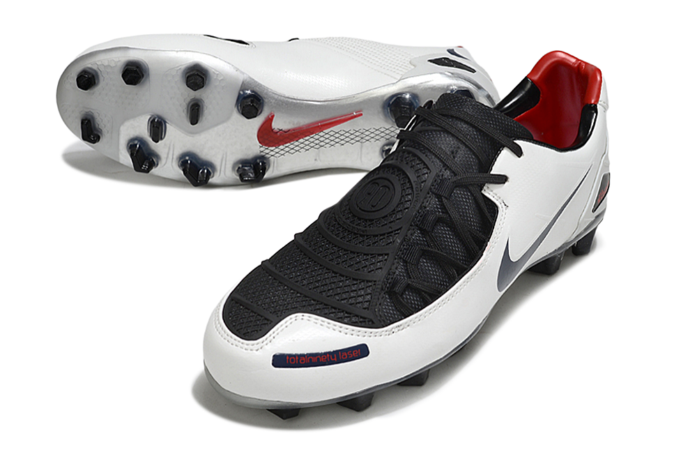 NIKE TOTAL 90 LASER I FG – WHITE / BLACK / RED