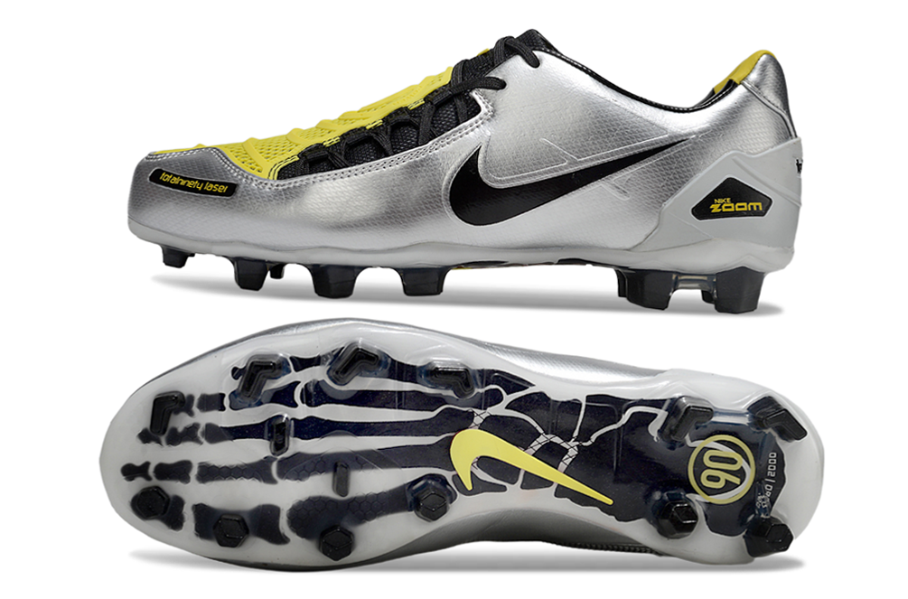 NIKE TOTAL 90 LASER I FG – SILVER / BLACK / YELLOW