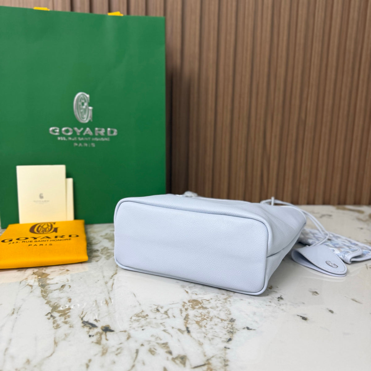 Goyard Anjou Mini – Branco & Azul Pastel