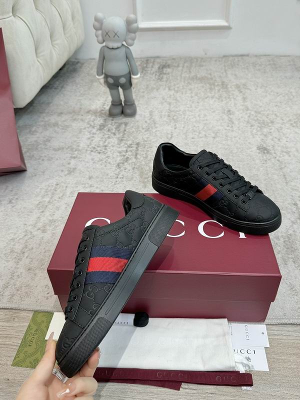 Gucci Ace GG Embossed Leather