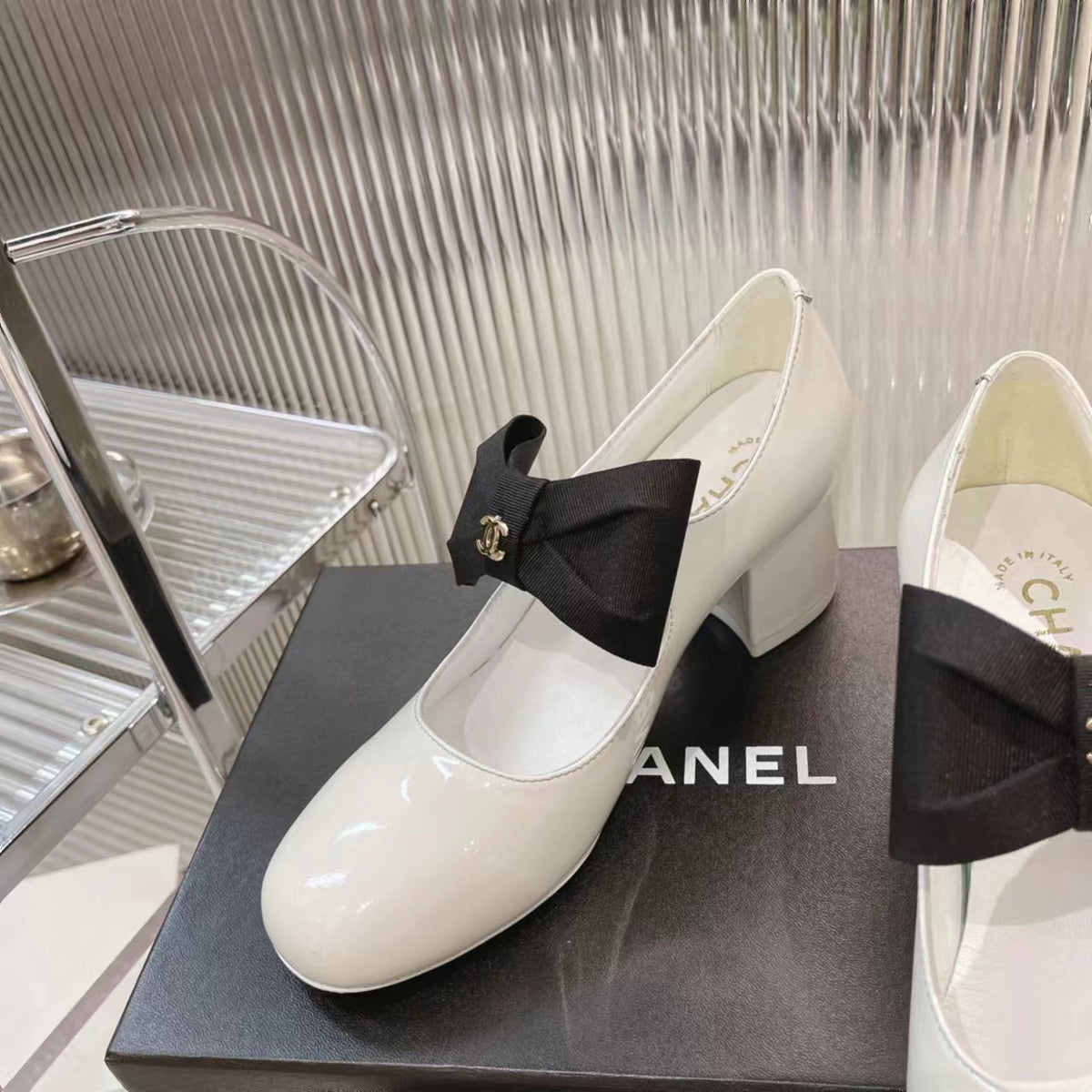 CHANEL Bow Mary Jane Pumps