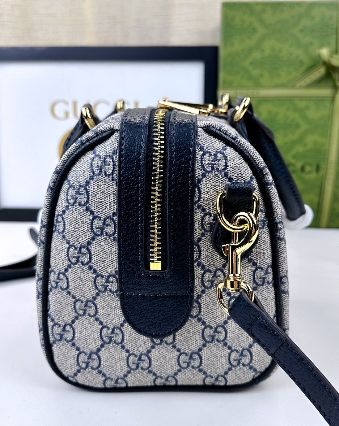 GUCCI OPHIDIA SMALL TOP HANDLE – GG SUPREME