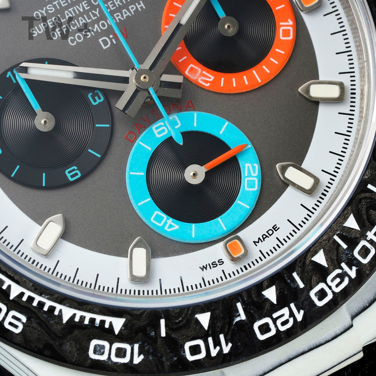 ROLEX DAYTONA DiW Carbon – Grey / Orange / Blue