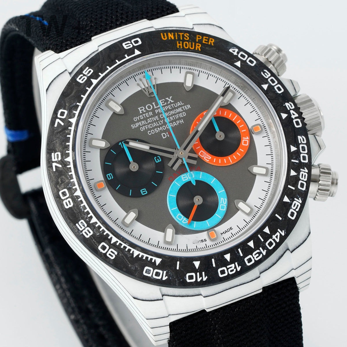 ROLEX DAYTONA DiW Carbon – Grey / Orange / Blue