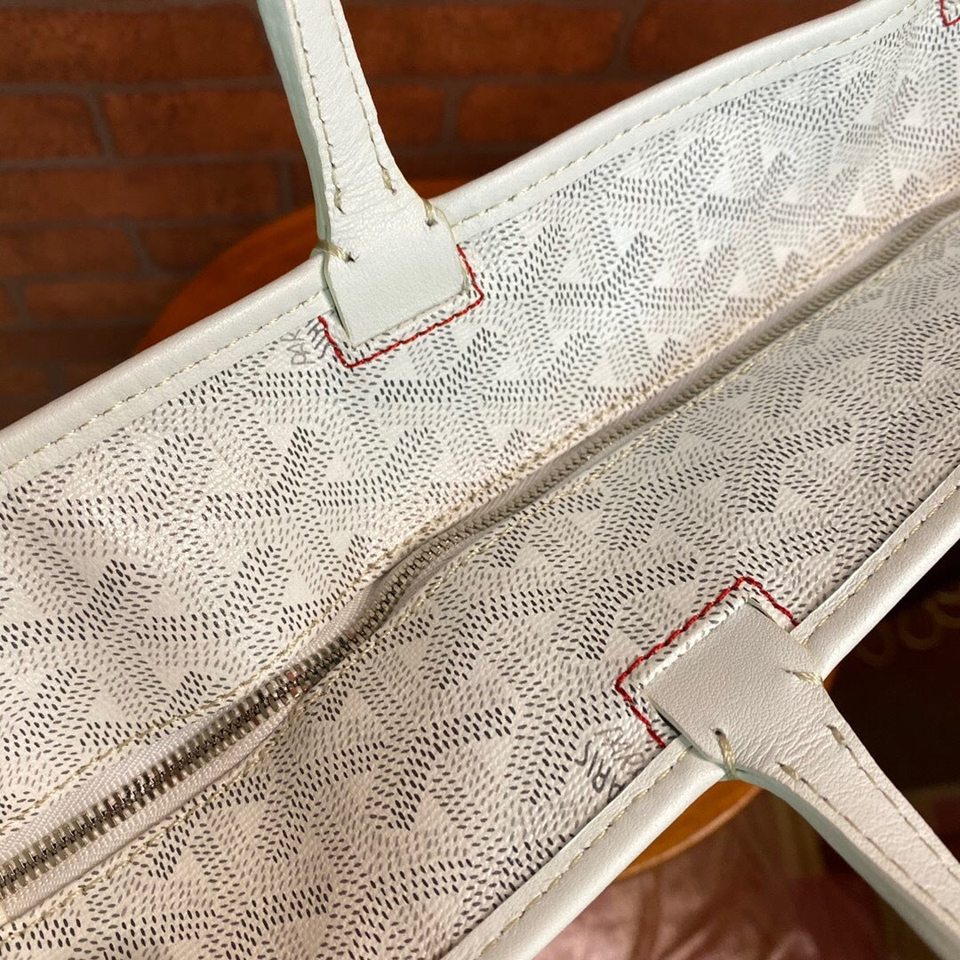 Goyard Artois MM – Branco / Cinza-Claro
