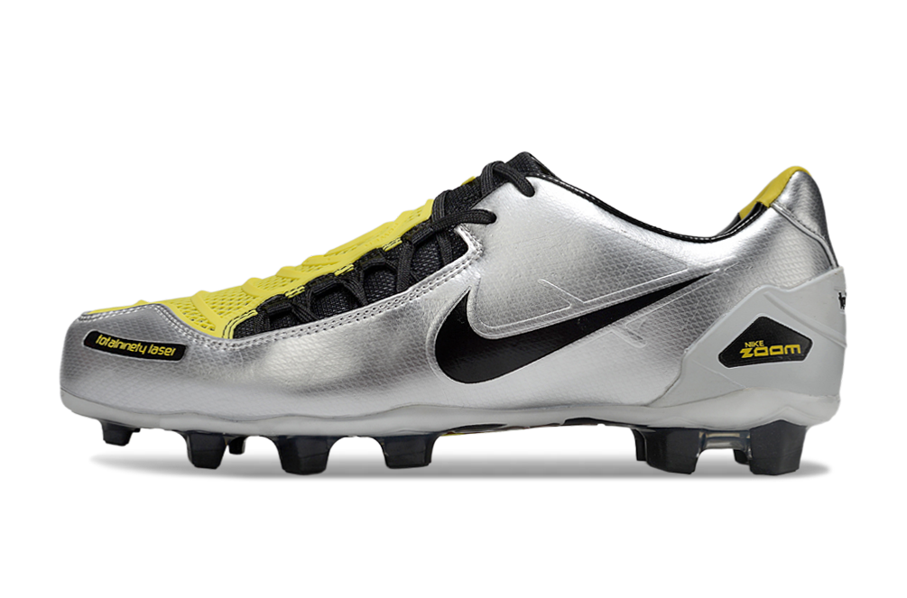 NIKE TOTAL 90 LASER I FG – SILVER / BLACK / YELLOW