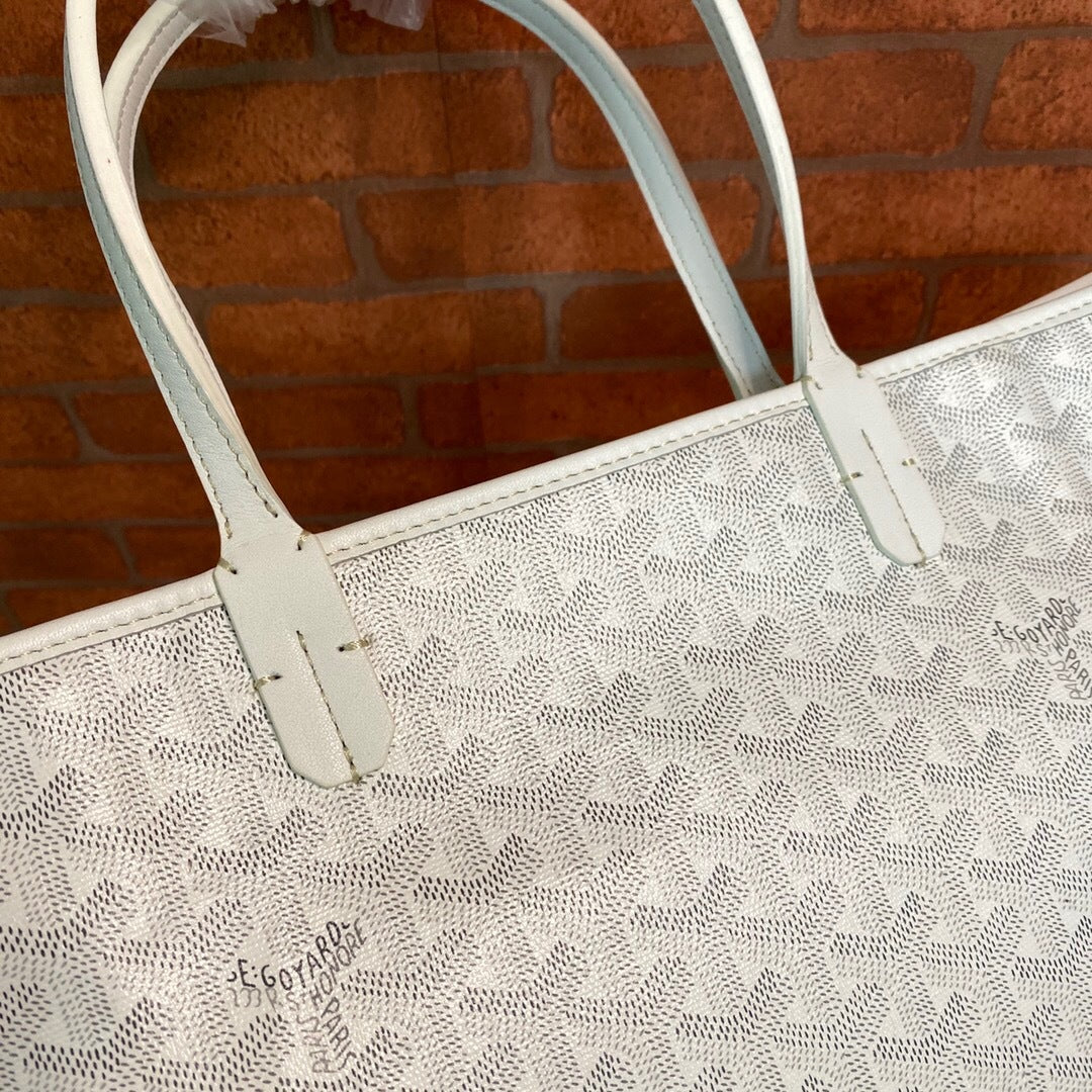 Goyard Artois MM – Branco / Cinza-Claro