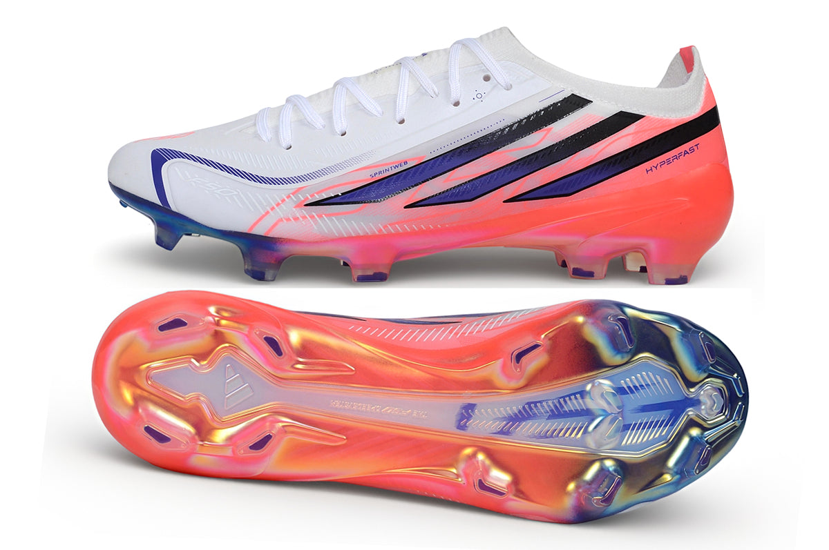 Adidas F50 Elite FG – Blanco/Rojo solar/Negro núcleo