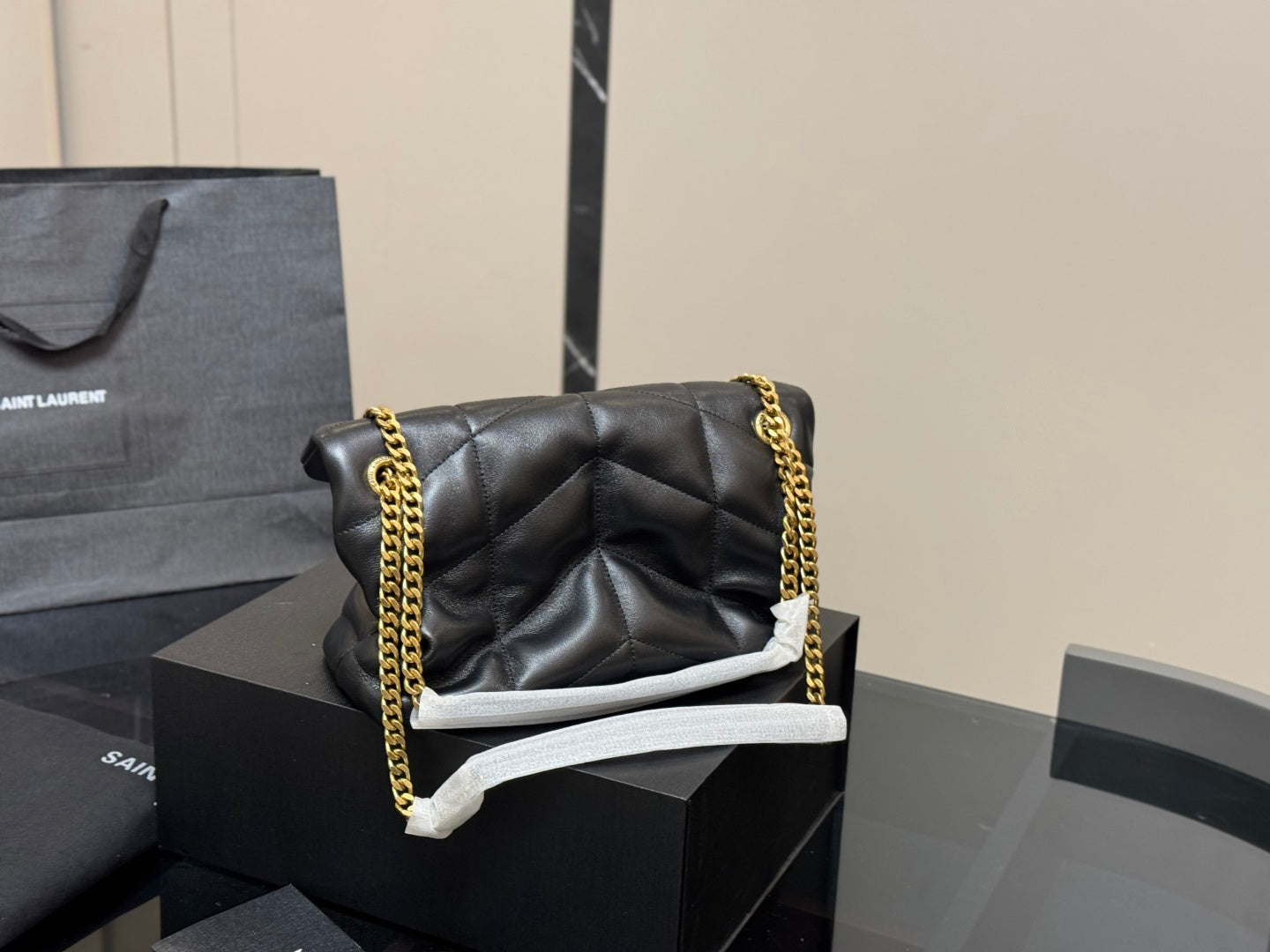 Saint Laurent Loulou Puffer Small