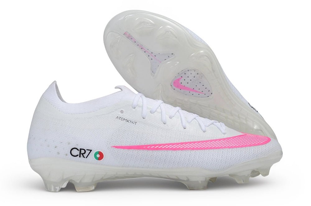 NIKE MERCURIAL VAPOR ELITE CR7-STYLE – WHITE / PINK