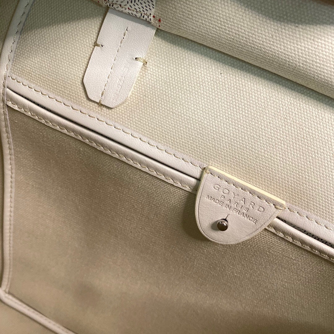 Goyard Artois MM – Branco / Cinza-Claro