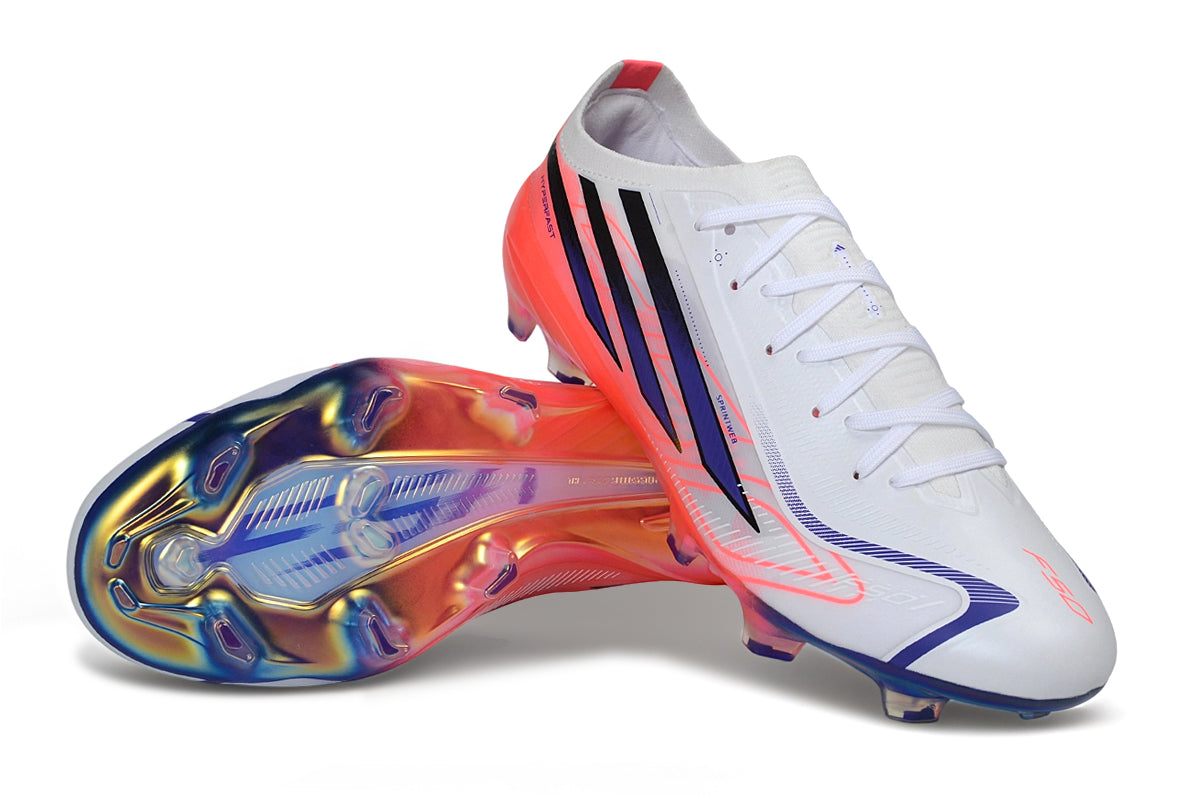 Adidas F50 Elite FG – Blanco/Rojo solar/Negro núcleo
