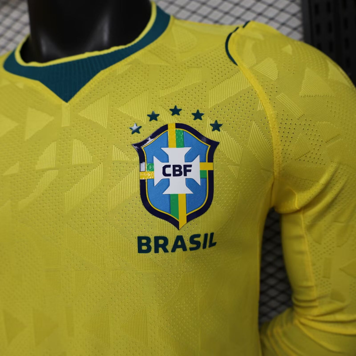 Brasil Home Jersey 2026 - Versão Jogador Manga Comprida