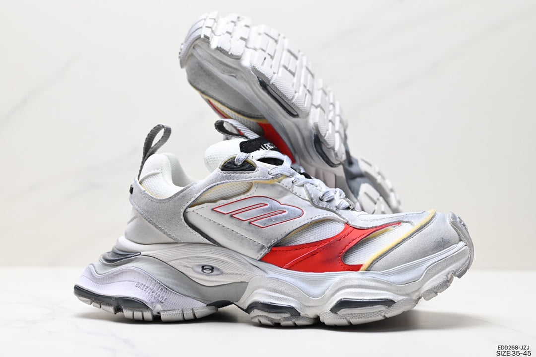 BALENCIAGA 3XL – WHITE / GREY / RED