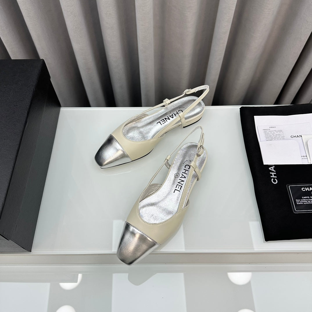 CHANEL Two-Tone Slingback