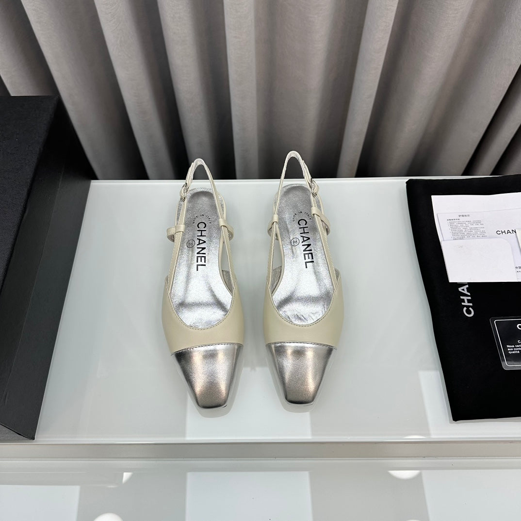 CHANEL Two-Tone Slingback
