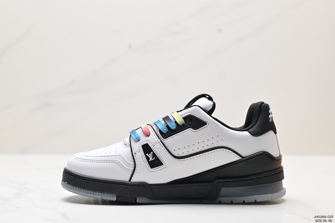 LOUIS VUITTON LV TRAINER–STYLE – WHITE / BLACK / MULTICOLOR