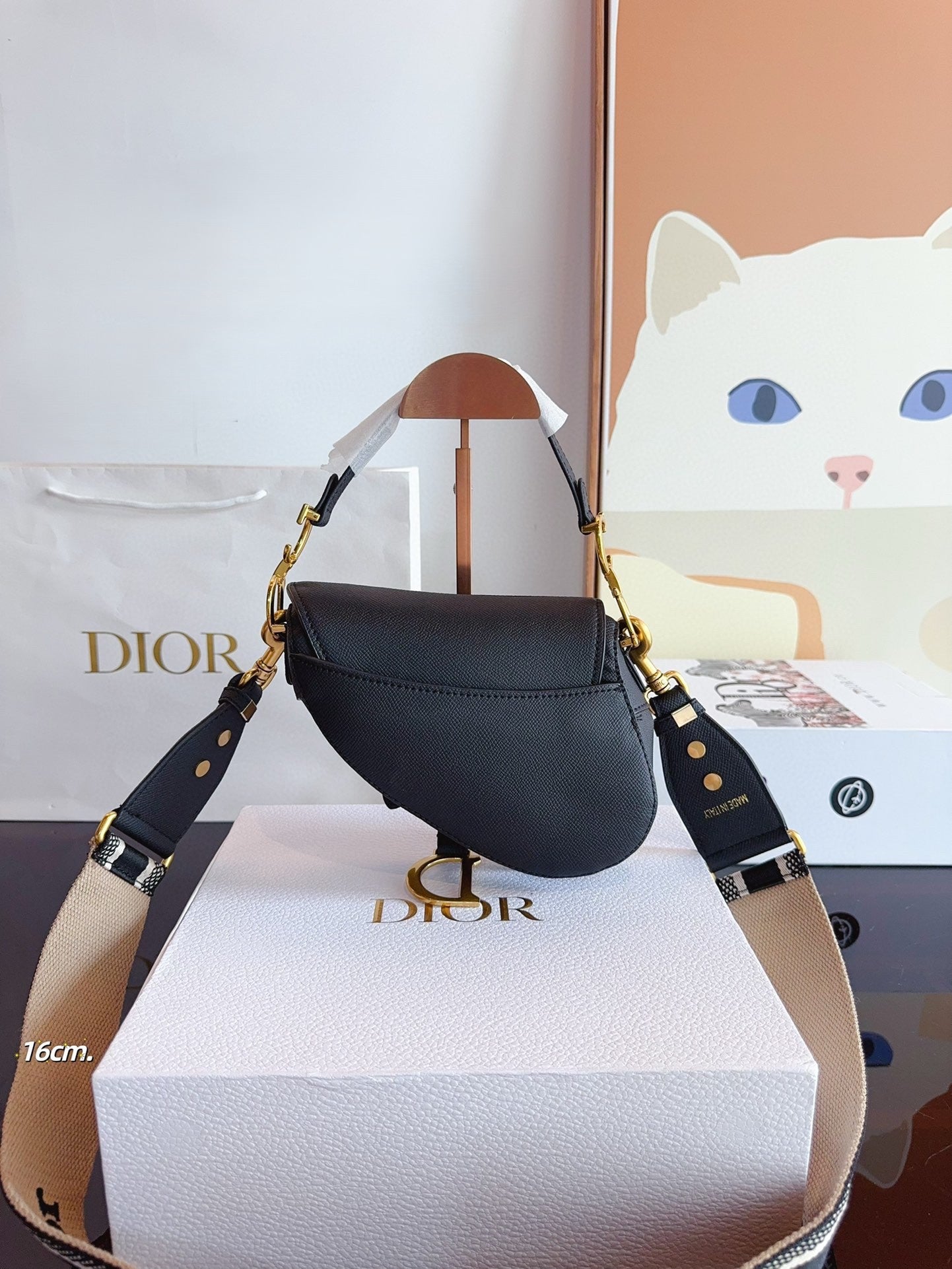Dior Mini Saddle Bag com alça