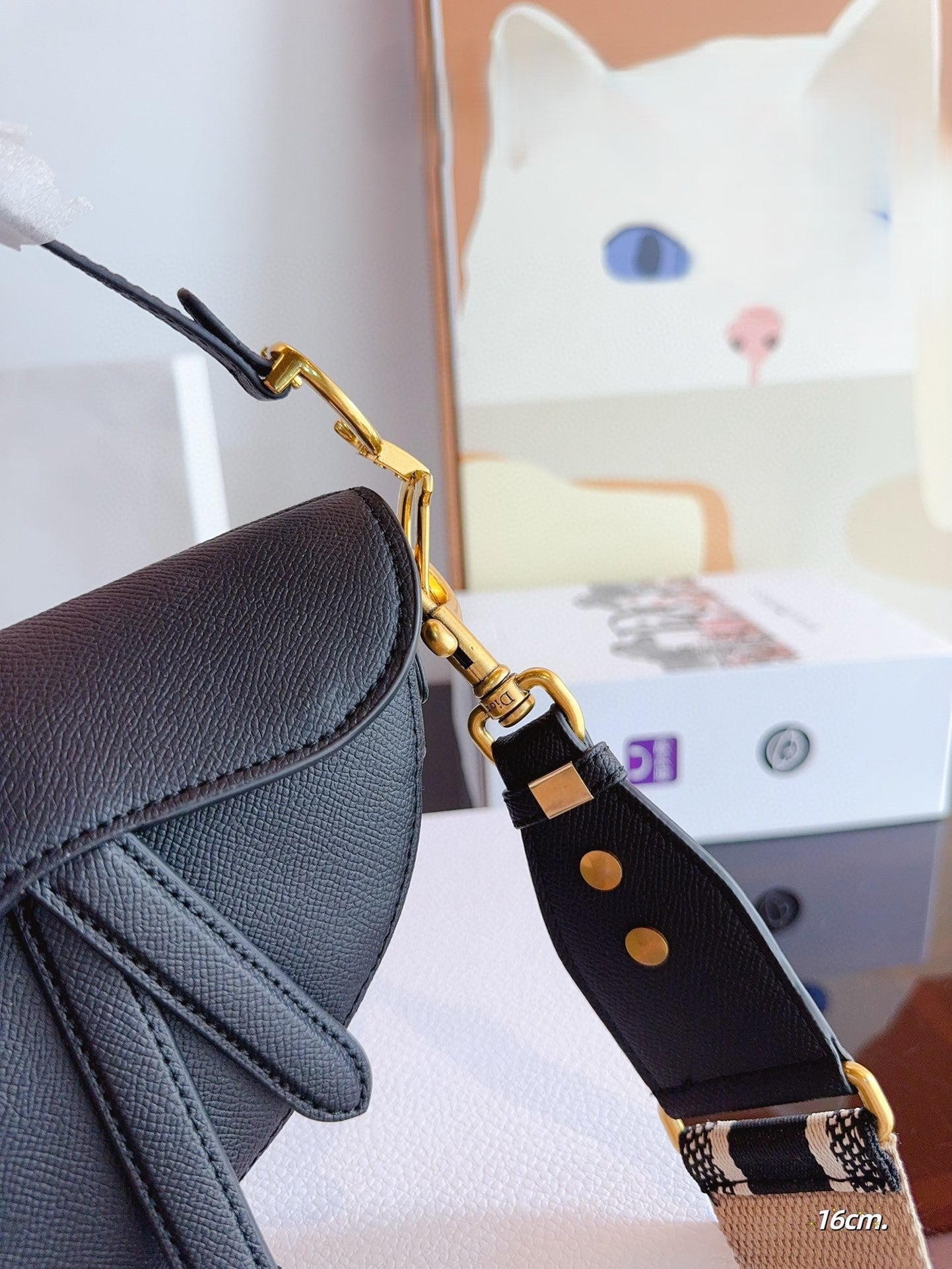 Dior Mini Saddle Bag com alça