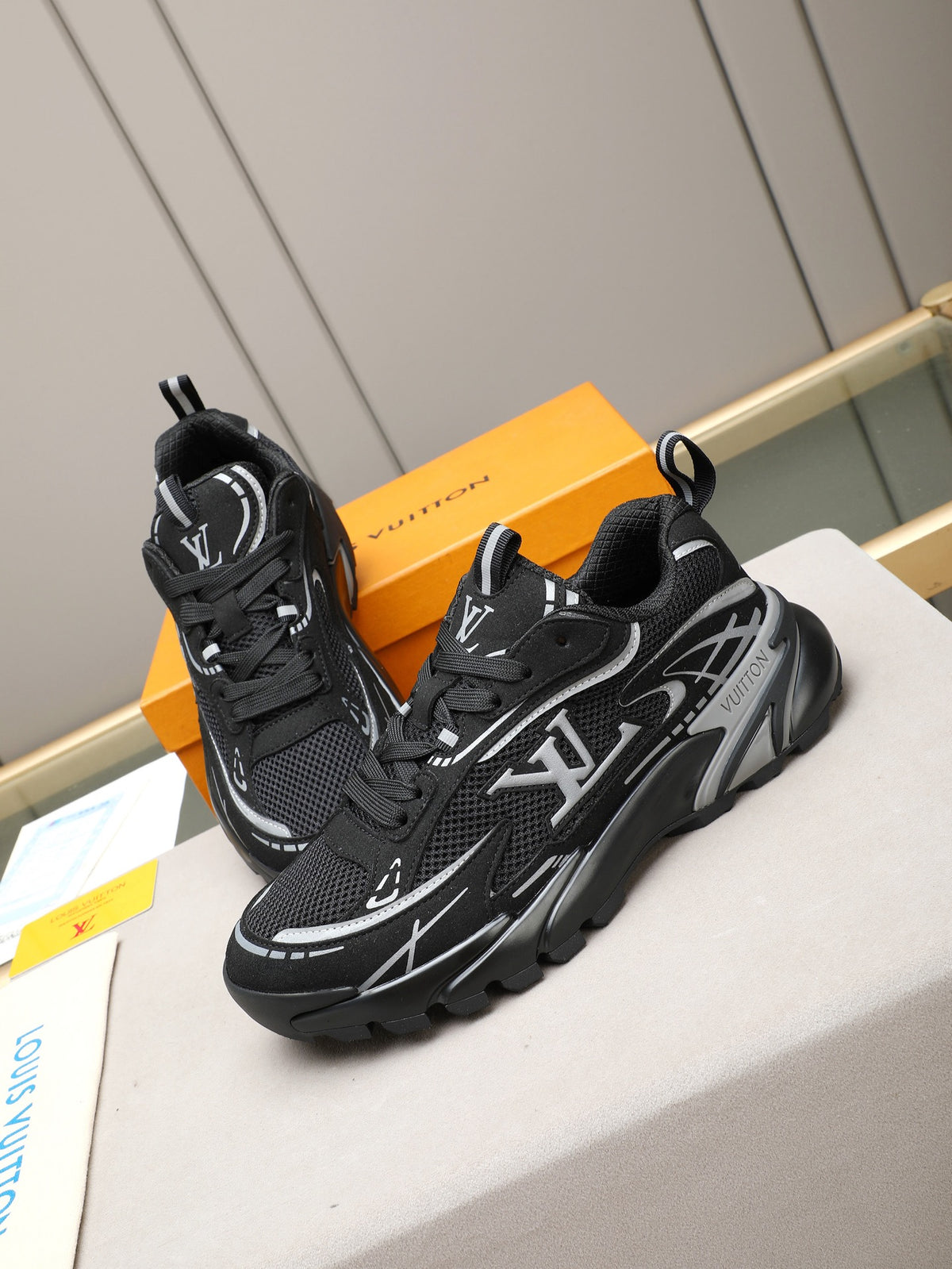 LV Runner Tatic Sneaker (Black)