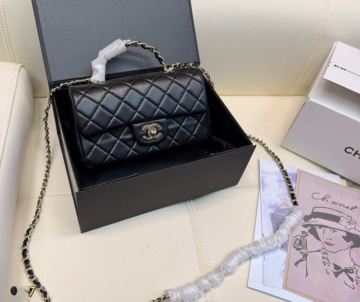 CHANEL Mini Flap Bag with Top Handle