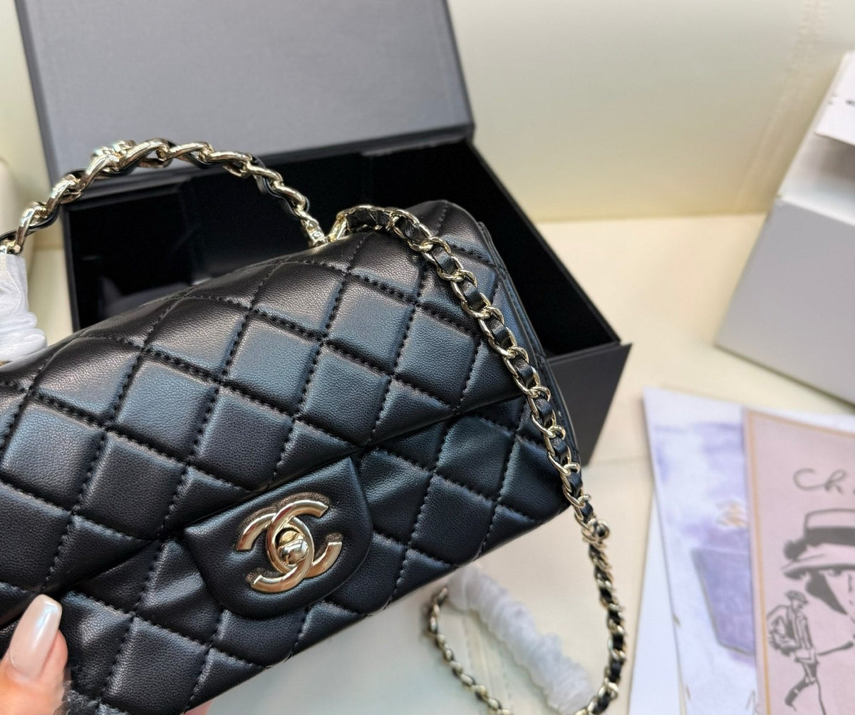 CHANEL Mini Flap Bag with Top Handle