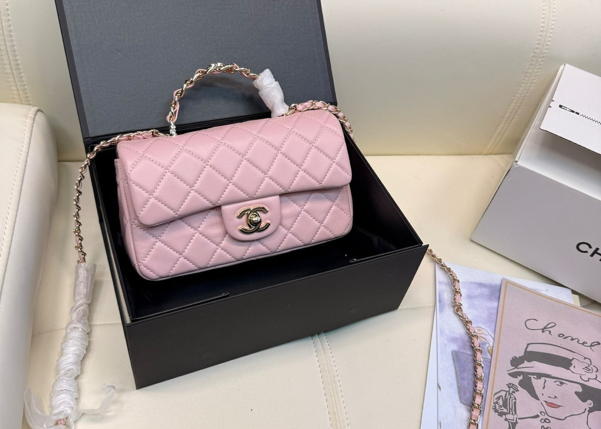 CHANEL Mini Flap Bag with Top Handle