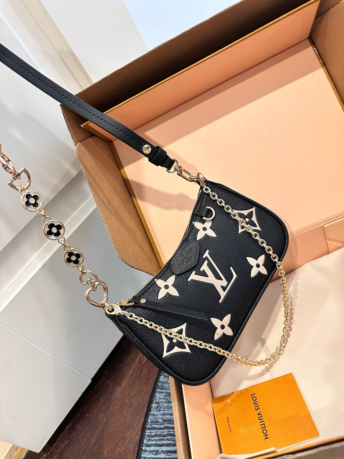 Louis Vuitton Multi Pochette Accessoires – Bicolor Monogram Empreinte Black/Cream