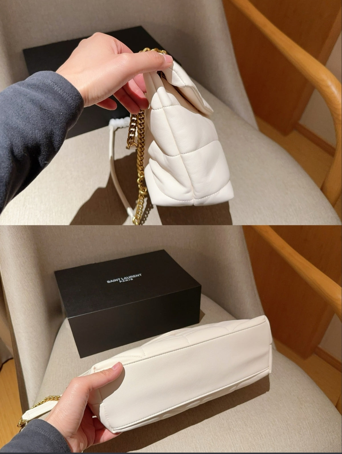 Yves Saint Laurent Puffer Medium in Lambskin