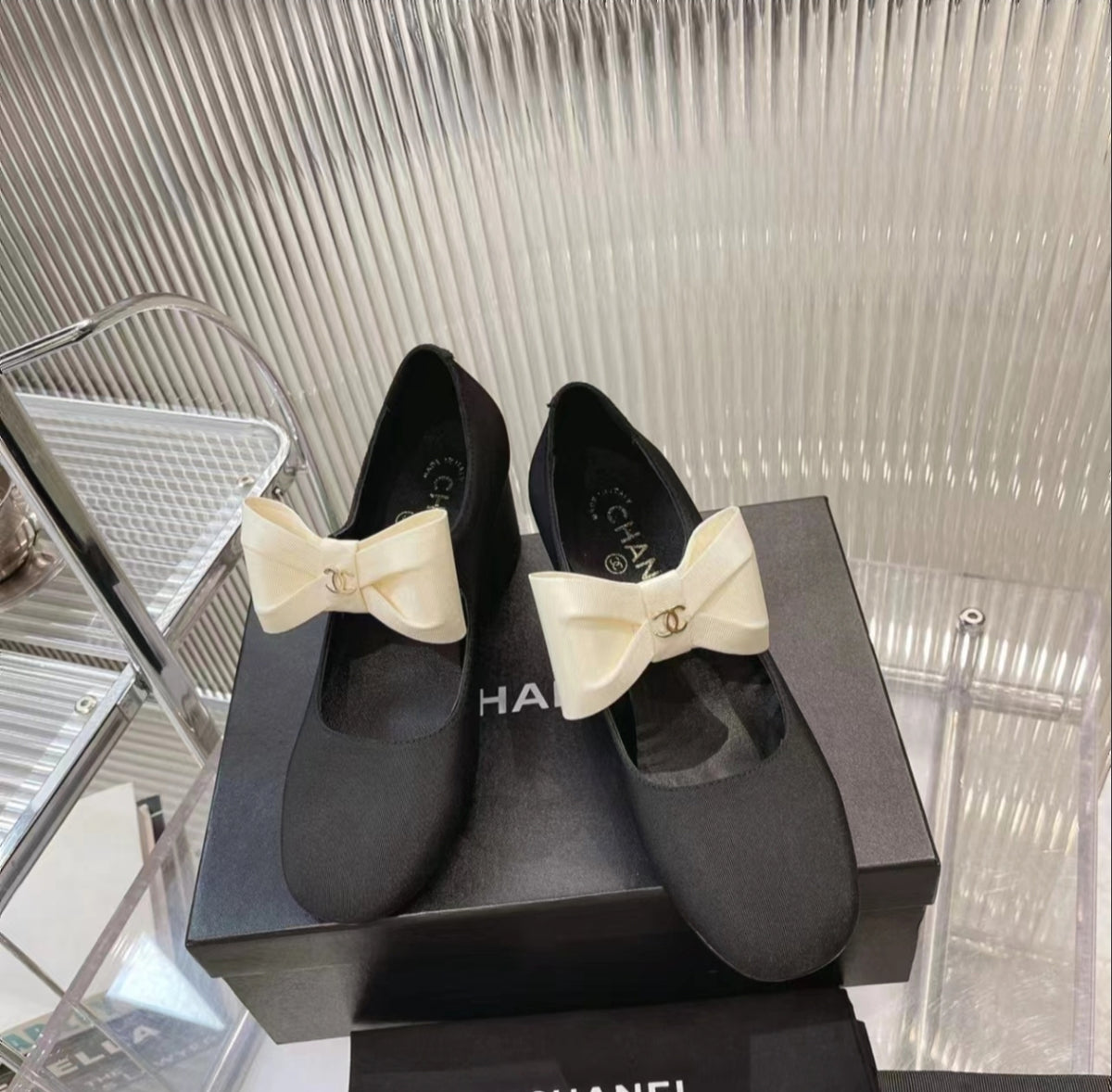 CHANEL Bow Mary Jane Flats