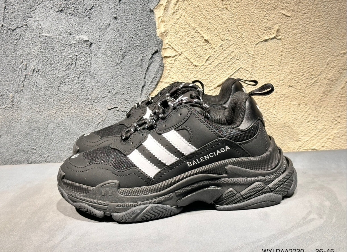 Balenciaga x adidas Triple S – Black / White