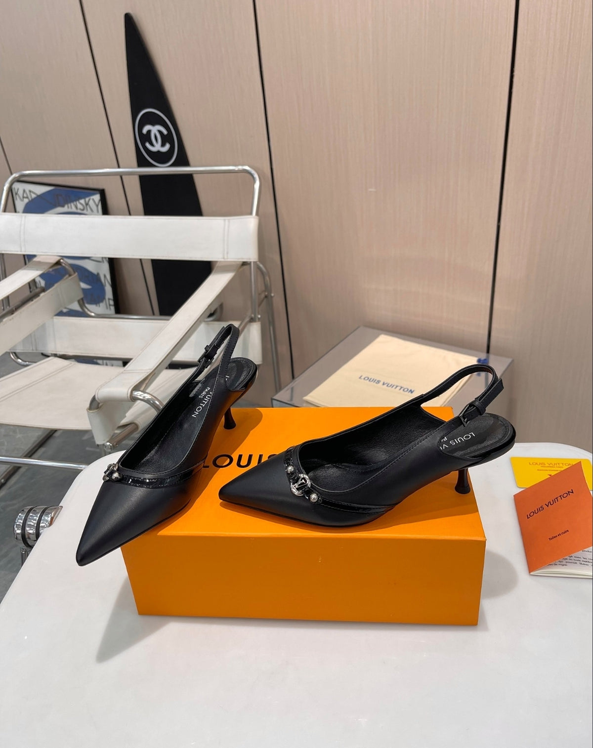 LOUIS VUITTON 6AM SLINGBACK PUMPS
