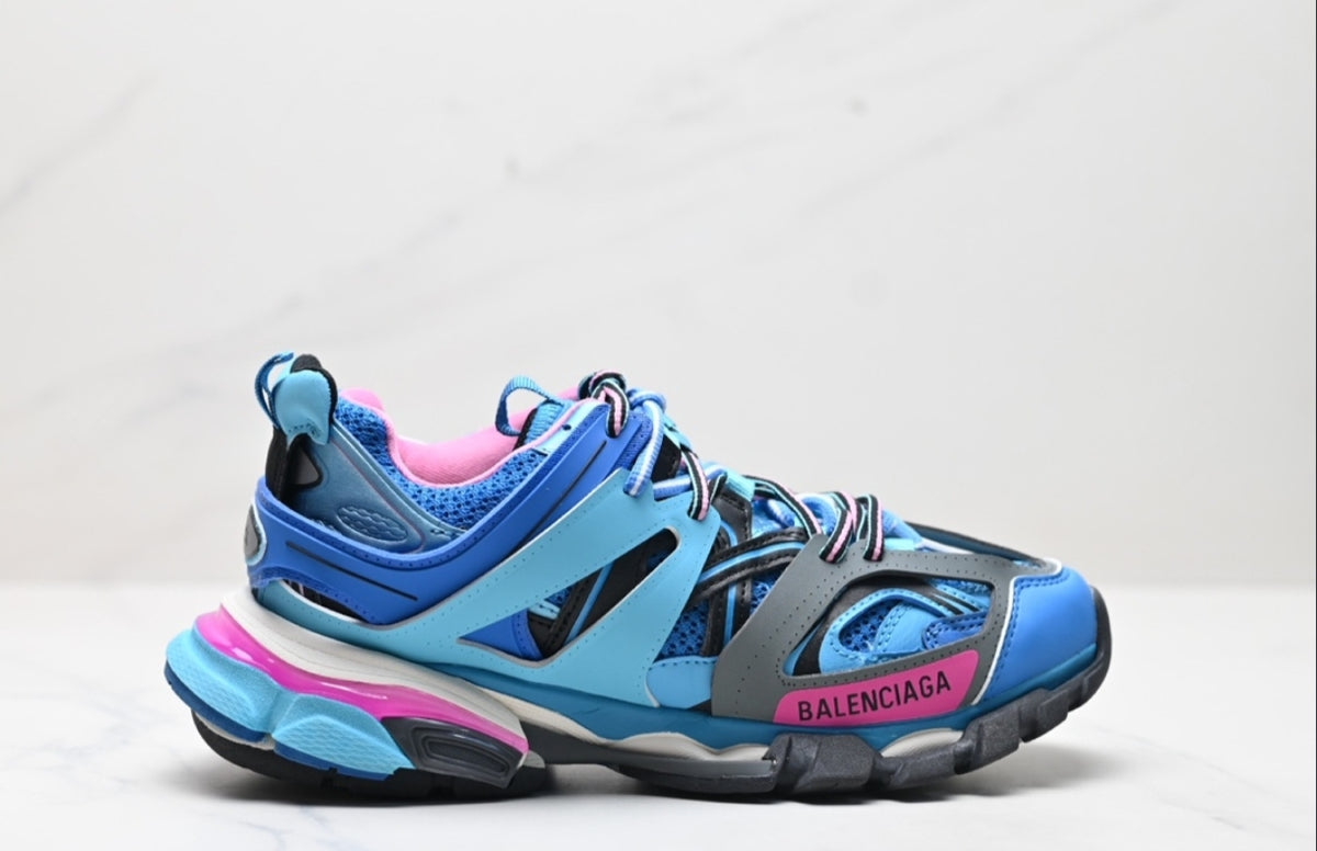 BALENCIAGA TRACK – BLUE / PINK / GREY