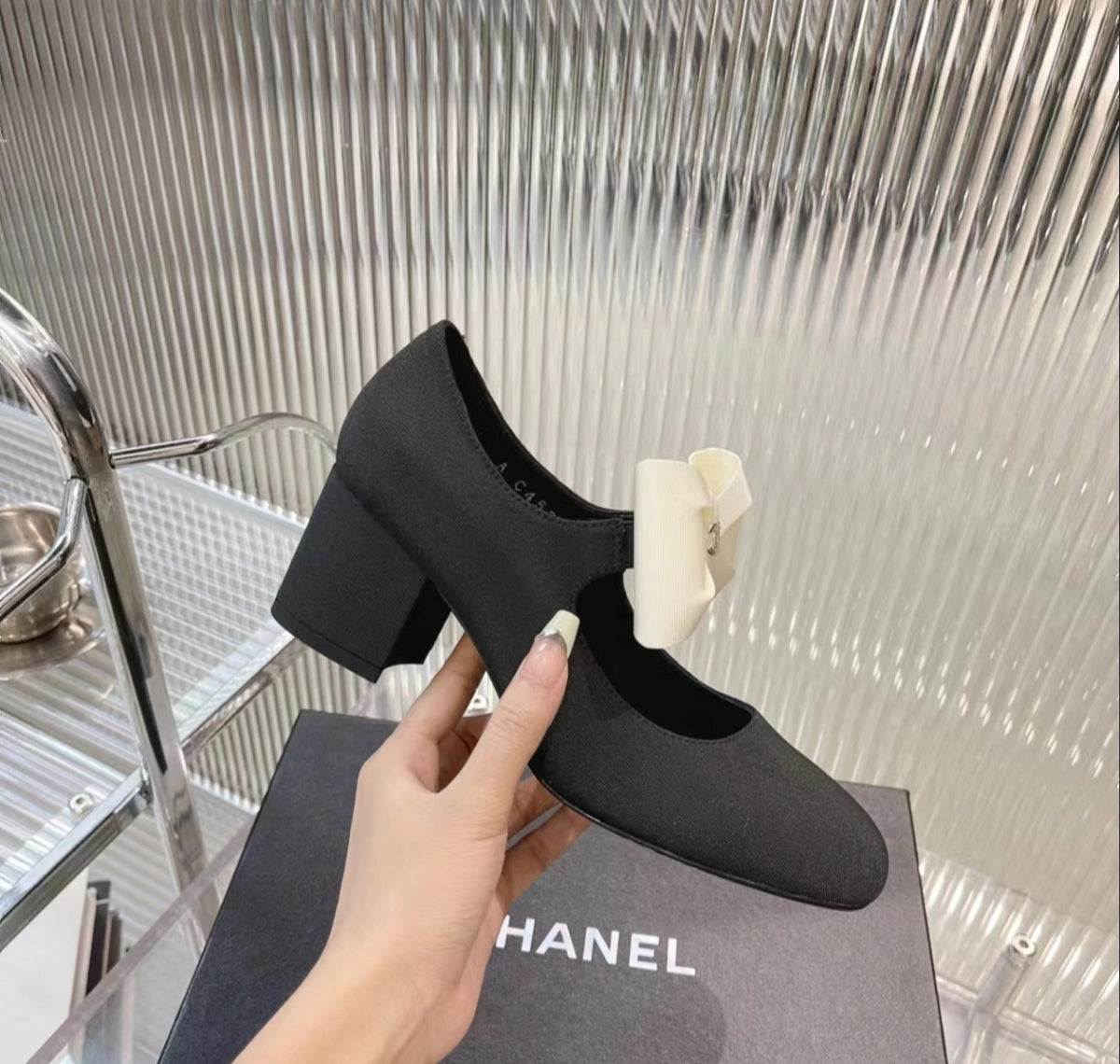 CHANEL Bow Mary Jane Flats