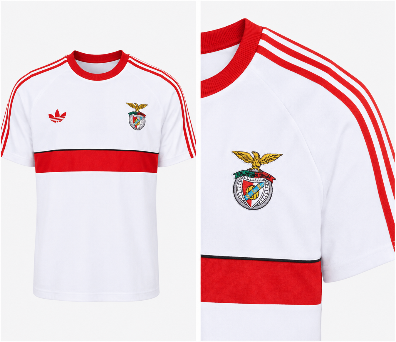 SL Benfica Camisola Branca x Adidas