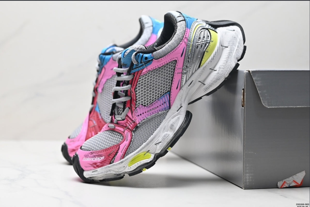 BALENCIAGA RUNNER – PINK / SILVER / BLUE